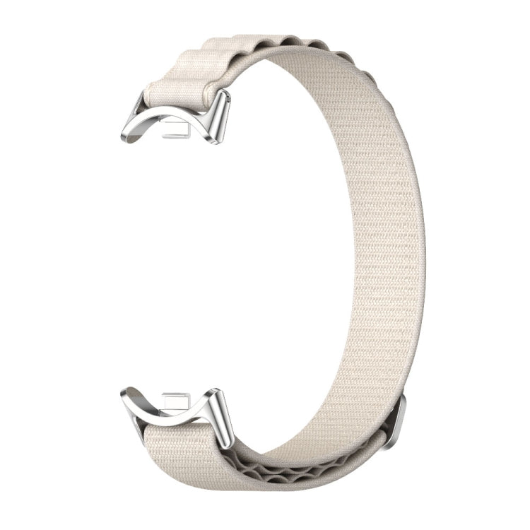 For Xiaomi Smart Band 10 / 9 / 8 Mijobs Nylon Breathable Watch Band(Grey Silver) - Watch Bands by MIJOBS | Online Shopping UK | buy2fix