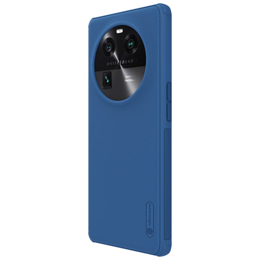 For OPPO Find X6 NILLKIN Frosted Shield Pro PC + TPU Phone Case(Blue) by NILLKIN