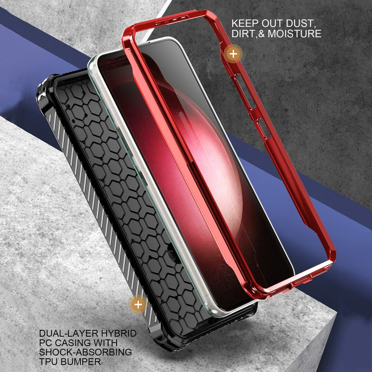 For Samsung Galaxy S21 5G Armor Series Holder Phone Case(Light Purple) - Galaxy S21 5G Cases by buy2fix | Online Shopping UK | buy2fix