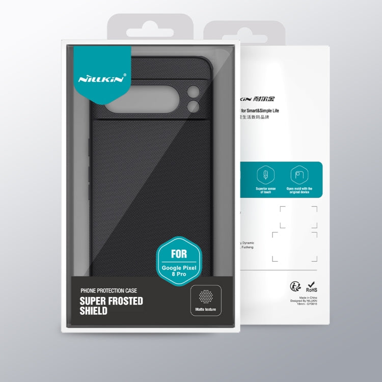 For Google Pixel 8 Pro NILLKIN Frosted Shield Pro PC + TPU Phone Case(Black) by NILLKIN