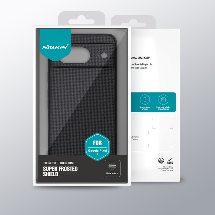 For Google Pixel 8 NILLKIN Frosted Shield Pro PC + TPU Phone Case(Black) by NILLKIN