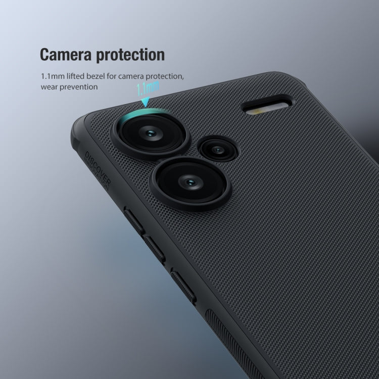 For Xiaomi Redmi Note 13 Pro+ 5G NILLKIN Frosted Shield Pro PC + TPU Phone Case(Black) - Xiaomi Cases by NILLKIN | Online Shopping UK | buy2fix
