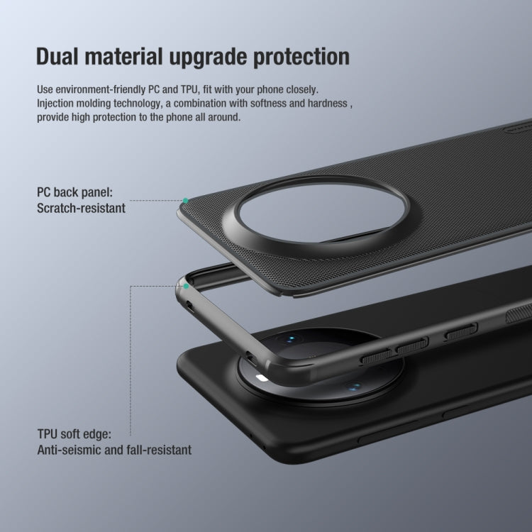 For Huawei Mate 60 NILLKIN Frosted Shield Pro PC + TPU Phone Case(Red) - Huawei Cases by NILLKIN | Online Shopping UK | buy2fix