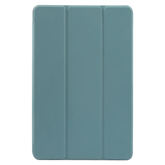 For Xiaomi Pad 6 / Pad 6 Pro Three-fold Holder Flip Tablet Leather Case(Dark Green) by buy2fix