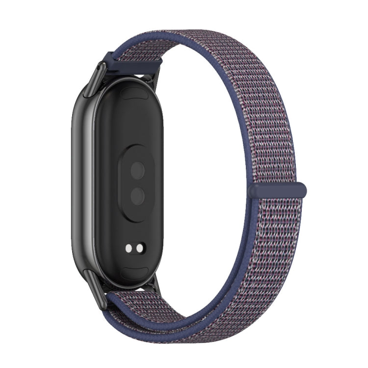 For Xiaomi Smart Band 10 / 9 / 8 Mijobs Breathable Nylon Loop Watch Band(Midnight Blue Black) - Watch Bands by MIJOBS | Online Shopping UK | buy2fix