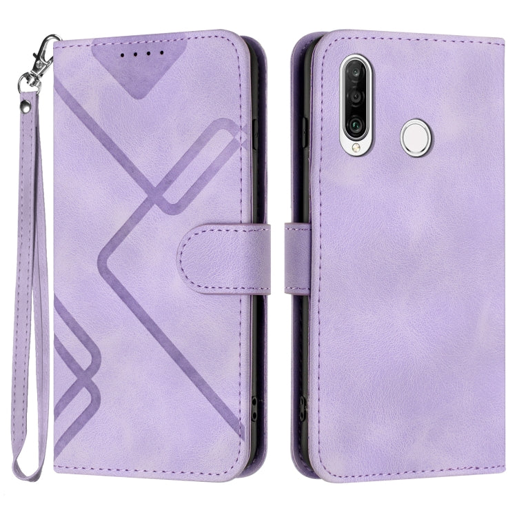 For Honor 20S Russia /20 lite Russia Line Pattern Skin Feel Leather Phone Case(Light Purple) - Honor Cases by buy2fix | Online Shopping UK | buy2fix