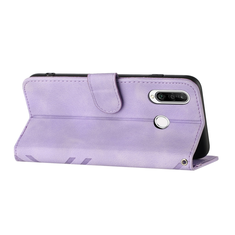 For Honor 20S Russia /20 lite Russia Line Pattern Skin Feel Leather Phone Case(Light Purple) - Honor Cases by buy2fix | Online Shopping UK | buy2fix