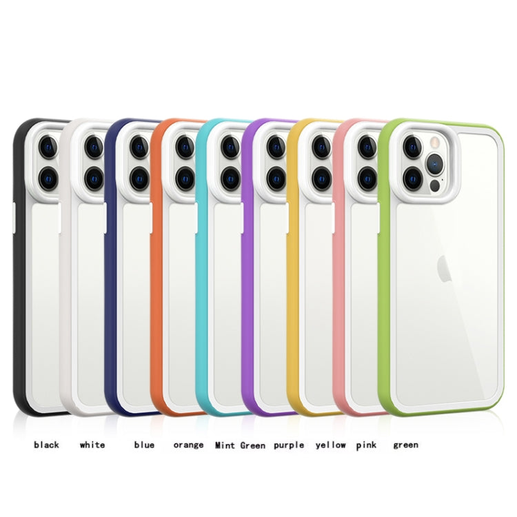 For iPhone 12 Pro Max Color Frame 2 in 1 Hollow Cooling Phone Case(Purple) by buy2fix