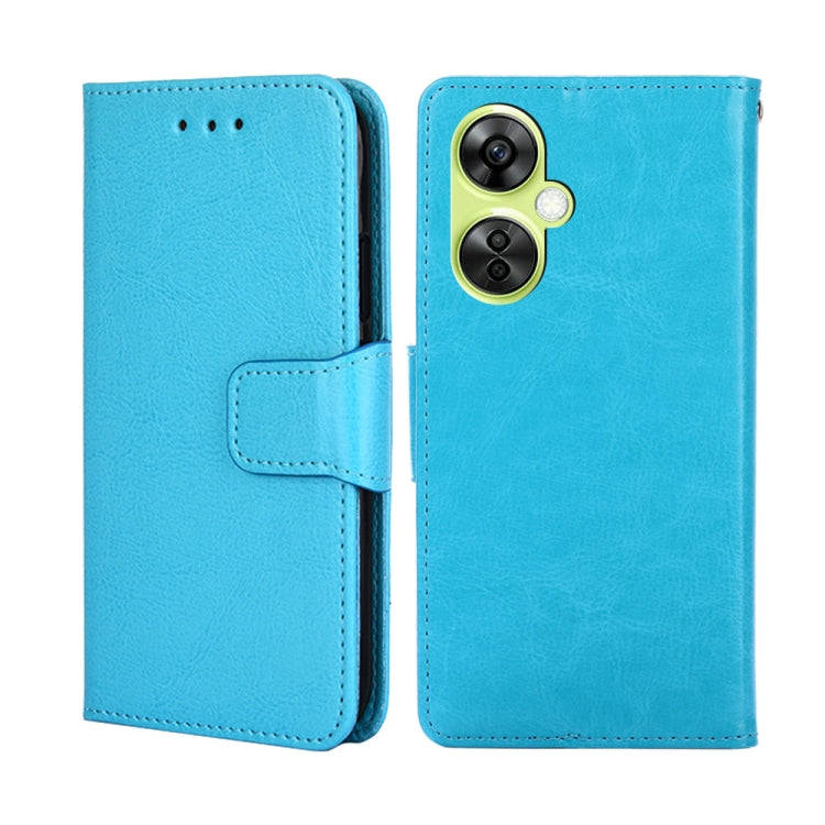 For OnePlus Nord CE 3 Lite 5G Crystal Texture Leather Phone Case(Sky Blue) - OnePlus Cases by buy2fix | Online Shopping UK | buy2fix