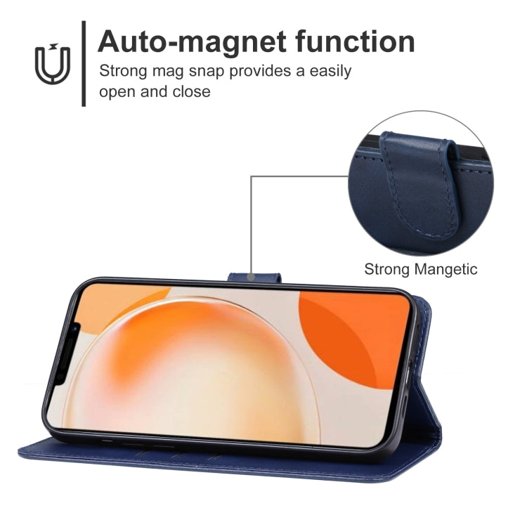 For Huawei nova Y91 Leather Phone Case(Blue) - Huawei Cases by buy2fix | Online Shopping UK | buy2fix