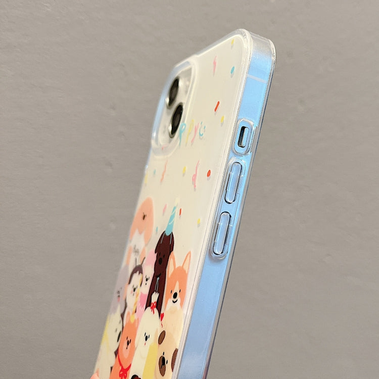 For iPhone 12 Pro Max IMD Cute Animal Pattern Phone Case(Dog) by buy2fix