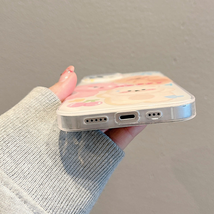 For iPhone 11 Pro Max IMD Cute Animal Pattern Phone Case(Bear) by buy2fix