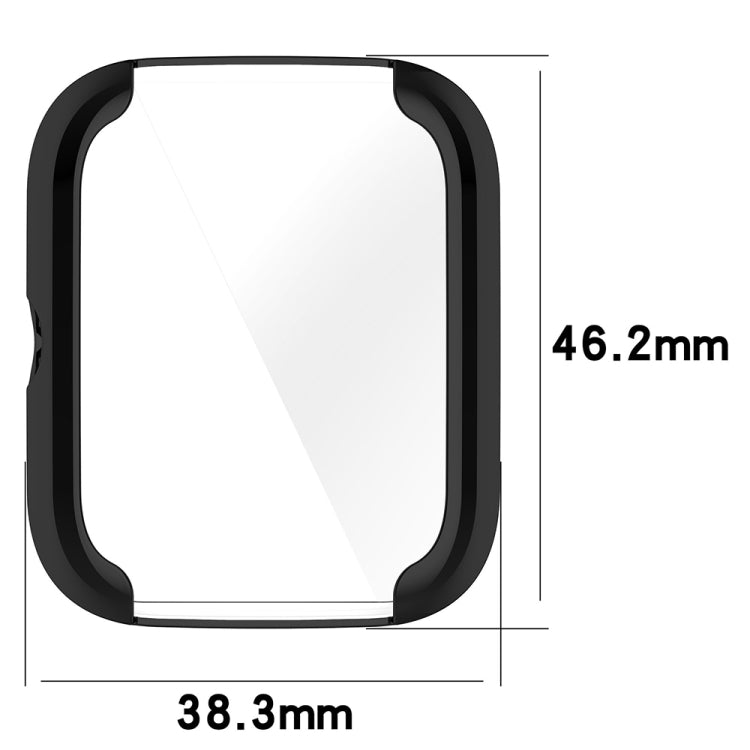 For Amazfit Bip 3 / Bip 3 Pro Universal Full Coverage TPU Electroplating Watch Protective Case(Pink) - Watch Cases by buy2fix | Online Shopping UK | buy2fix