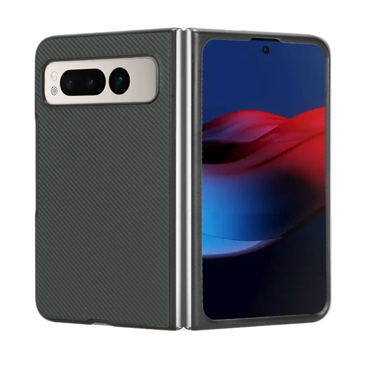 For Google Pixel Fold PU Leather PC Phone Case(Green) by buy2fix