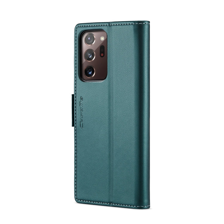 For Samsung Galaxy Note20 Ultra CaseMe 023 Butterfly Buckle Litchi Texture RFID Anti-theft Leather Phone Case(Pearly Blue) - Galaxy Note20 Ultra Cases by CaseMe | Online Shopping UK | buy2fix