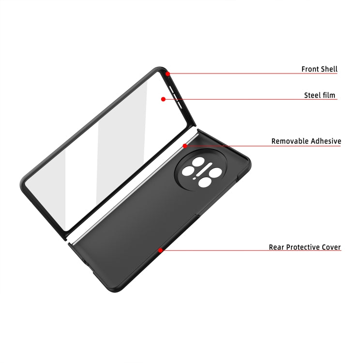 For Huawei Mate X3 Oil-sprayed Integrated Phone Case(Black) - Huawei Cases by buy2fix | Online Shopping UK | buy2fix