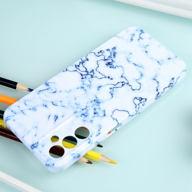 For Samsung Galaxy S23 Ultra 5G Marble Pattern Phone Case(Blue White) by buy2fix