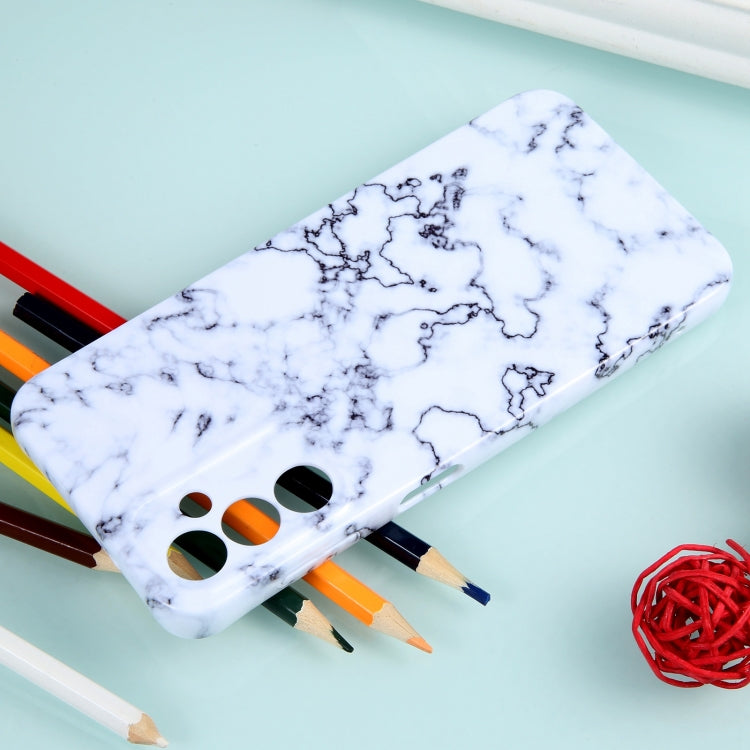 For Samsung Galaxy S23 Ultra 5G Marble Pattern Phone Case(Green White) by buy2fix