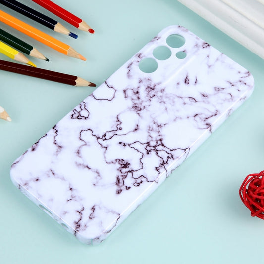 For Samsung Galaxy S22 Ultra 5G Marble Pattern Phone Case(Red White) by buy2fix