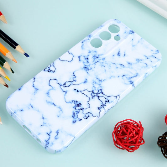 For Samsung Galaxy A14 Marble Pattern Phone Case(Blue White) by buy2fix