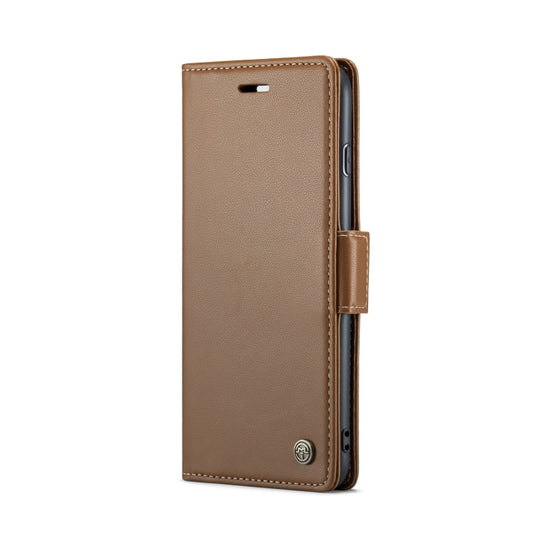 For iPhone 6 Plus/7 Plus/8 Plus CaseMe 023 Butterfly Buckle Litchi Texture RFID Anti-theft Leather Phone Case(Brown) by CaseMe
