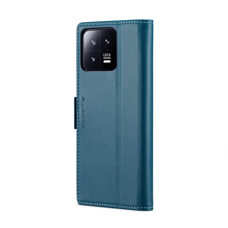 For Xiaomi 13 CaseMe 023 Butterfly Buckle Litchi Texture RFID Anti-theft Leather Phone Case(Blue) - Xiaomi Cases by CaseMe | Online Shopping UK | buy2fix