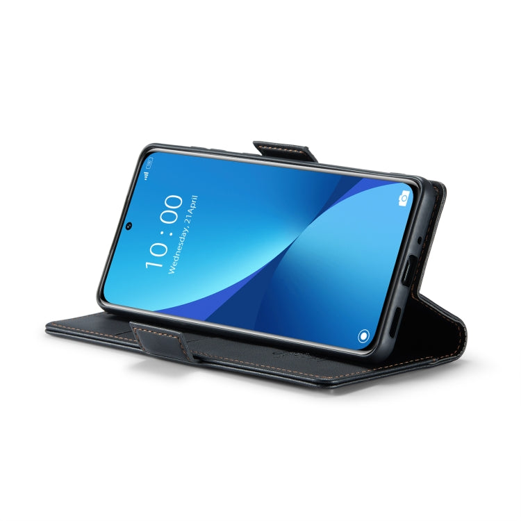 For Xiaomi 12 / 12X / 12S CaseMe 023 Butterfly Buckle Litchi Texture RFID Anti-theft Leather Phone Case(Black) - Xiaomi Cases by CaseMe | Online Shopping UK | buy2fix