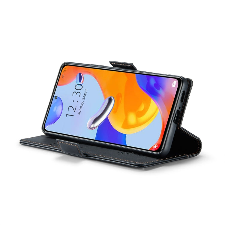 For Xiaomi Redmi Note 11 Pro 5G Global CaseMe 023 Butterfly Buckle Litchi Texture RFID Anti-theft Leather Phone Case(Black) - Xiaomi Cases by CaseMe | Online Shopping UK | buy2fix
