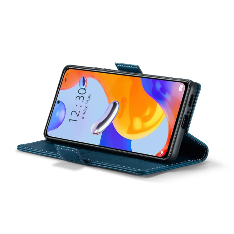 For Xiaomi Redmi Note 11 Pro 5G Global CaseMe 023 Butterfly Buckle Litchi Texture RFID Anti-theft Leather Phone Case(Blue) - Xiaomi Cases by CaseMe | Online Shopping UK | buy2fix