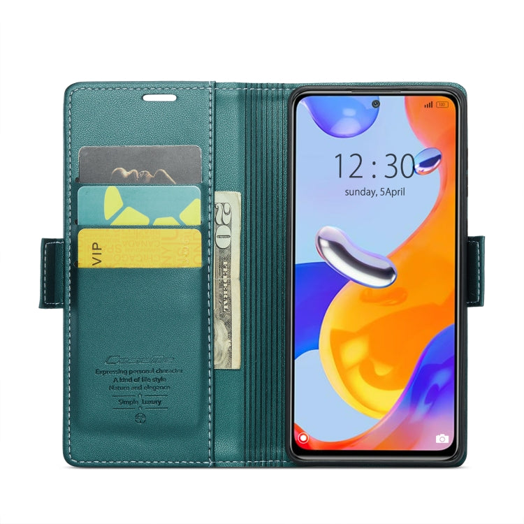 For Xiaomi Redmi Note 11 Pro 5G Global CaseMe 023 Butterfly Buckle Litchi Texture RFID Anti-theft Leather Phone Case(Pearly Blue) - Xiaomi Cases by CaseMe | Online Shopping UK | buy2fix