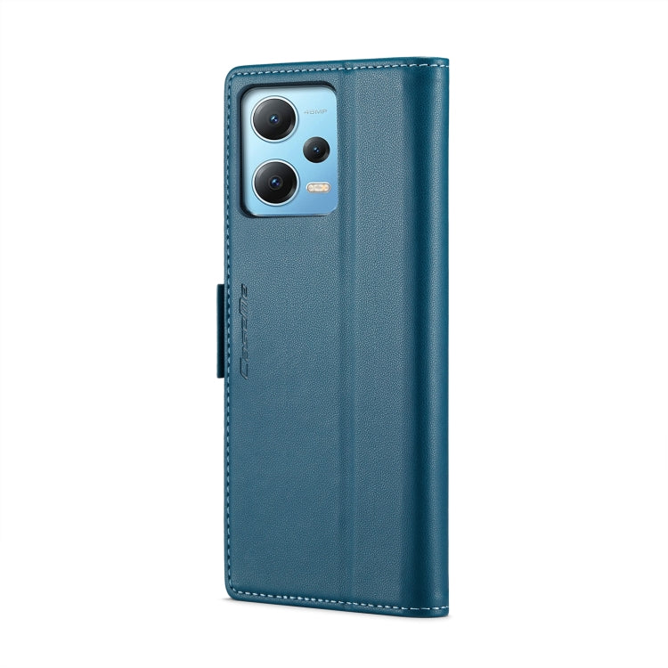 For Xiaomi Poco X5 5G CaseMe 023 Butterfly Buckle Litchi Texture RFID Anti-theft Leather Phone Case(Blue) - Xiaomi Cases by CaseMe | Online Shopping UK | buy2fix
