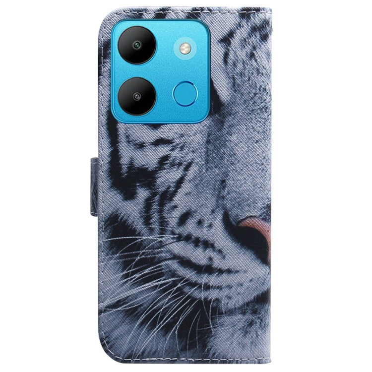For Infinix Smart 7 African Coloured Drawing Flip Leather Phone Case(Tiger) - Infinix Cases by buy2fix | Online Shopping UK | buy2fix