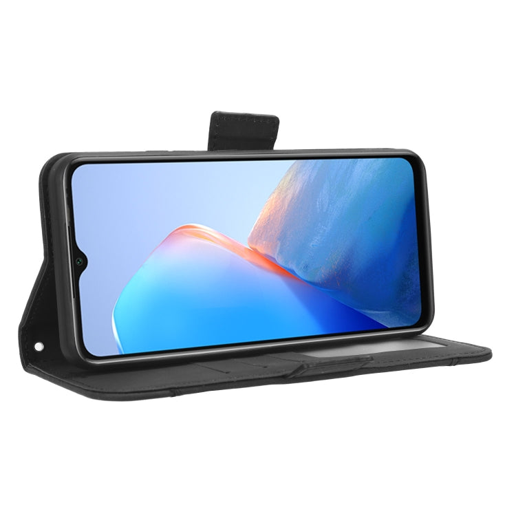 For Infinix Smart 7 HD X6516 Skin Feel Calf Texture Card Slots Leather Phone Case(Black) by buy2fix