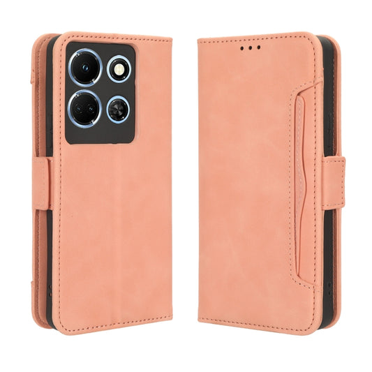 For Infinix Note 30 5G Skin Feel Calf Texture Card Slots Leather Phone Case(Pink) by buy2fix