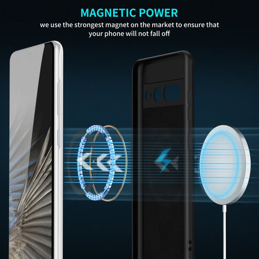 For Google Pixel 8 Pro MagSafe Magnetic Liquid Silicone Phone Case(Black) by buy2fix