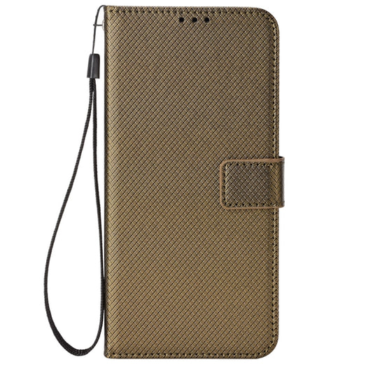 For Sony Xperia 1 V Diamond Texture Leather Phone Case(Brown) by buy2fix
