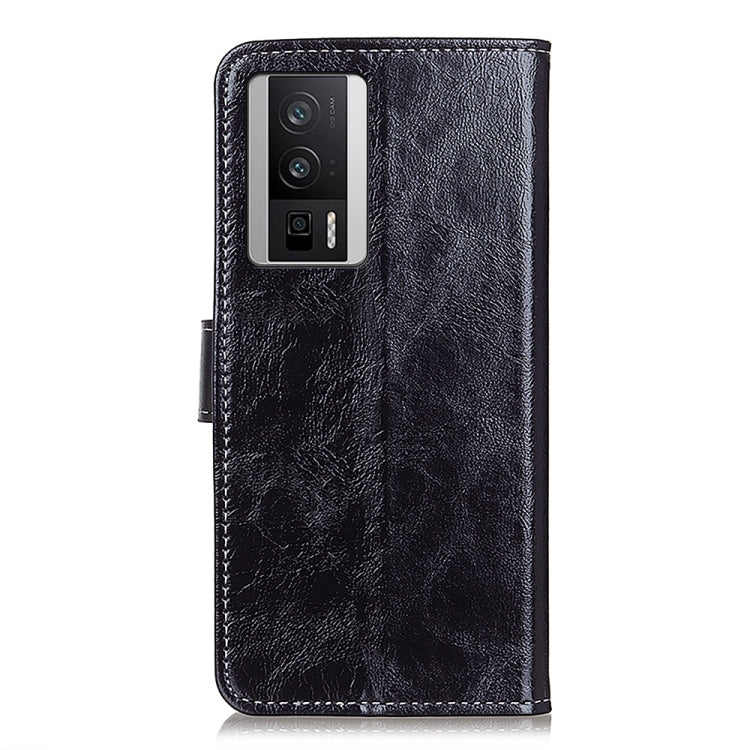 For Xiaomi Poco F5 Pro/Redmi K60/K60 Pro Retro Crazy Horse Texture Leather Phone Case(Black) - Xiaomi Cases by buy2fix | Online Shopping UK | buy2fix