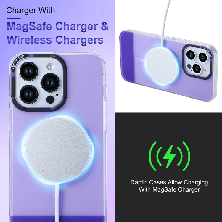 For iPhone 14 PC + TPU IMD MagSafe Magnetic Phone Case(Grey) - iPhone 14 Cases by buy2fix | Online Shopping UK | buy2fix