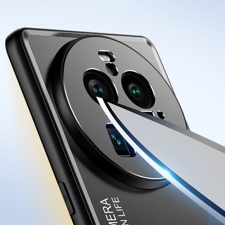For OPPO Find X6 Pro Frosted Metal Phone Case(Black) - OPPO Cases by buy2fix | Online Shopping UK | buy2fix