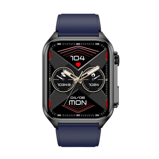 TK12 1.96 inch IP67 Waterproof Silicone Band Smart Watch Supports ECG / Remote Families Care / Bluetooth Call / Body Temperature Monitoring(Blue) by buy2fix