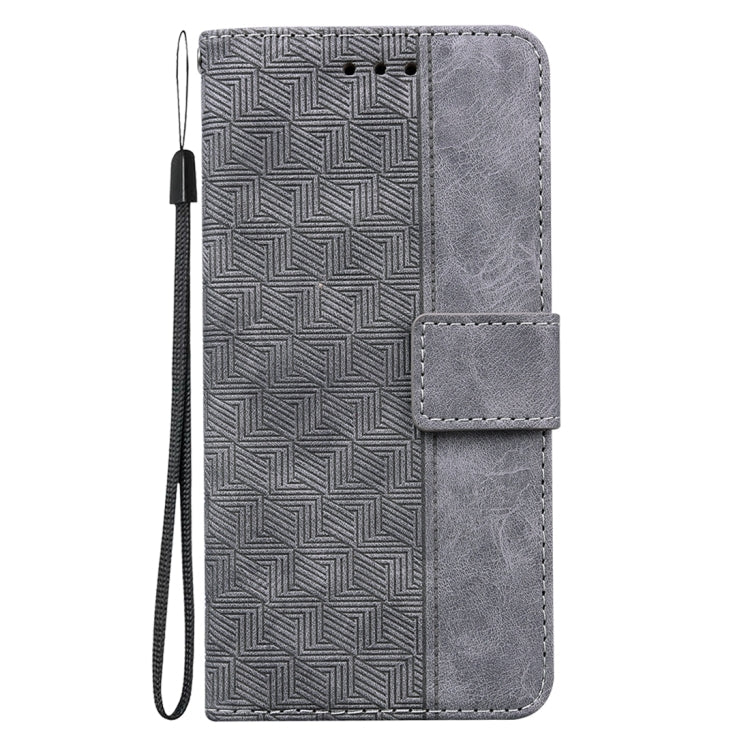 For Infinix Note 30 Geometric Embossed Leather Phone Case(Grey) - Infinix Cases by buy2fix | Online Shopping UK | buy2fix