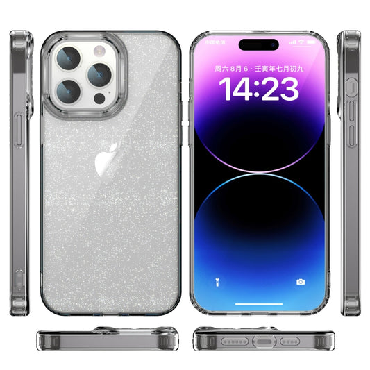 For iPhone 14 Pro Max Star Solid Color Phone Case(Black) by buy2fix