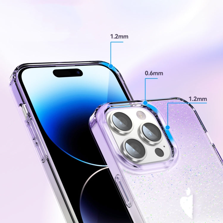 For iPhone 13 Pro Max Star Gradient Phone Case(Purple Green) - iPhone 13 Pro Max Cases by buy2fix | Online Shopping UK | buy2fix