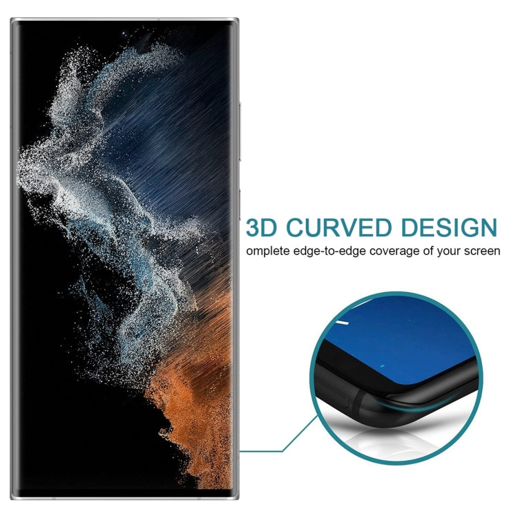 For Samsung Galaxy S22 Ultra 5G 25pcs 3D Curved Edge Privacy Tempered Glass Film, without Fingerprint Unlocking - Galaxy Tempered Glass by buy2fix | Online Shopping UK | buy2fix