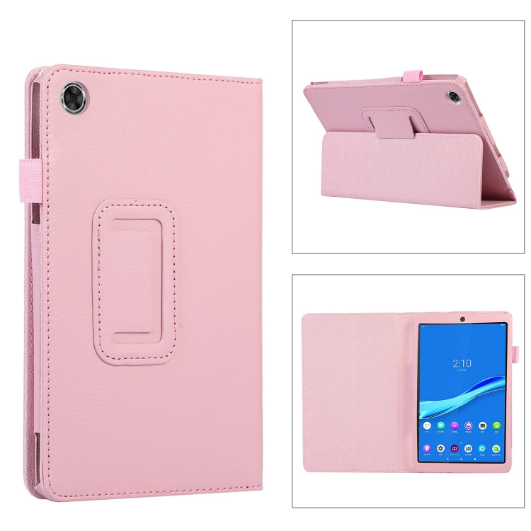 For Lenovo Tab M8 4th Gen Litchi Texture Leather Tablet Case(Pink) - Lenovo by buy2fix | Online Shopping UK | buy2fix