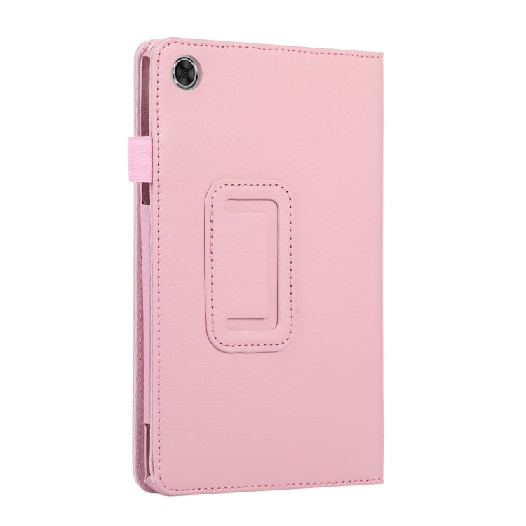 For Lenovo Tab M8 4th Gen Litchi Texture Leather Tablet Case(Pink) - Lenovo by buy2fix | Online Shopping UK | buy2fix