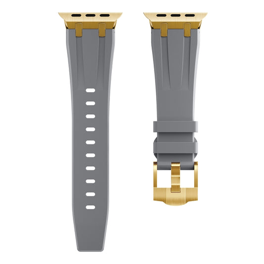 AP Silicone Watch Band For Apple Watch 3 38mm(Gold Grey) by buy2fix