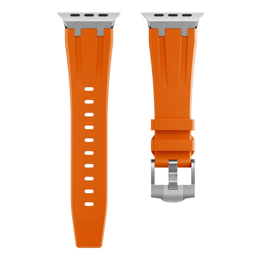 AP Silicone Watch Band For Apple Watch 38mm(Silver Orange) by buy2fix