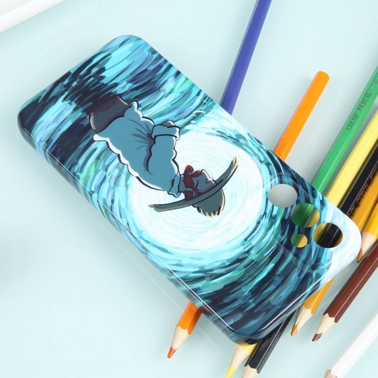 For Samsung Galaxy S23 5G Precise Hole Oil Painting Pattern PC Phone Case(Thinker) by buy2fix