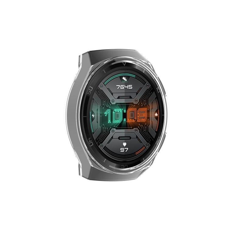 For Huawei Watch GT 2e Transparent TPU Silicone Watch Case(Transparent White) by buy2fix